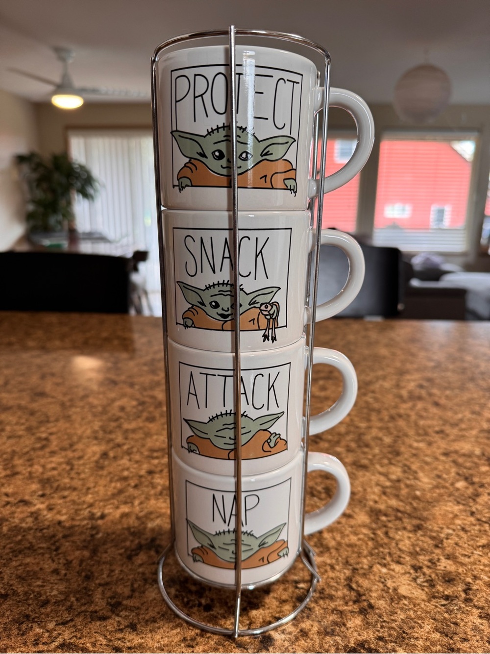 Stackable Grogu (Baby Yoda) Espresso Mug Set